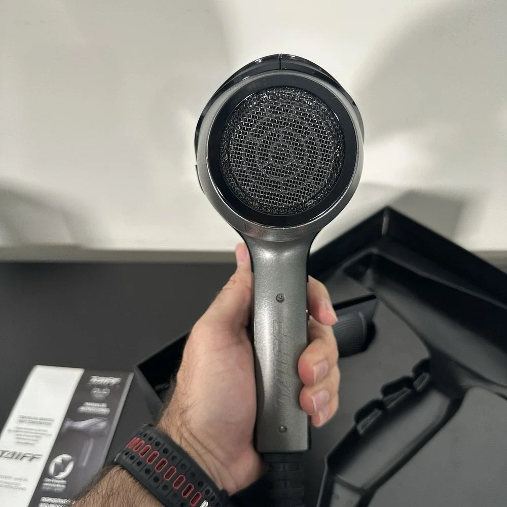 TAIFF Unique Duo Hair Dryer Professional 1875W Titanium Ionic Tourmaline Gray